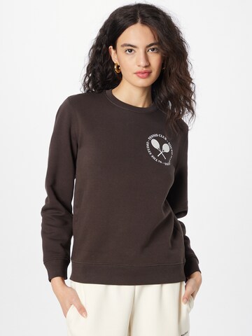 92 The Studio Sweatshirt 'Tennis' in Braun: predná strana