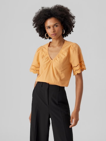 VERO MODA - Blusa 'Siv' em laranja: frente