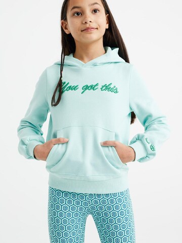 Sweat WE Fashion en vert : devant