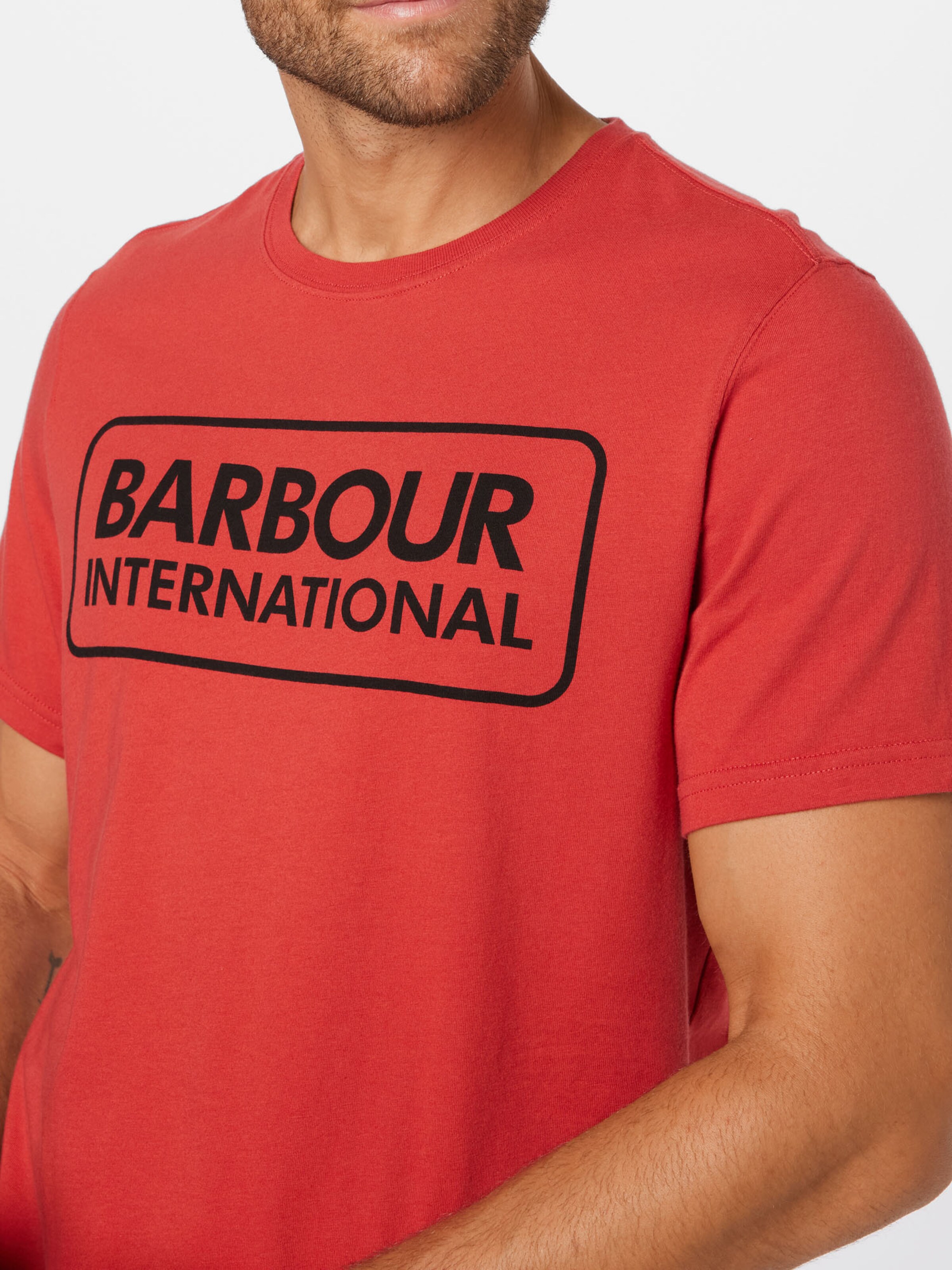 Männer Shirts Barbour International T-Shirt in Rot - CP87708 Männer Shirts Barbour International T-Shirt in Rot - CP87708