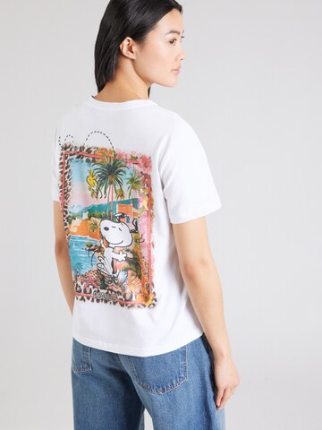 Frogbox Shirt 'Snoopy Relax' in Wit: voorkant