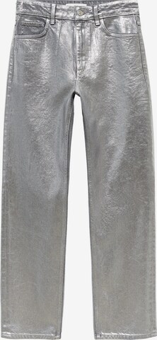 MANGO Normalny krój Jeansy w kolorze srebrny: przód