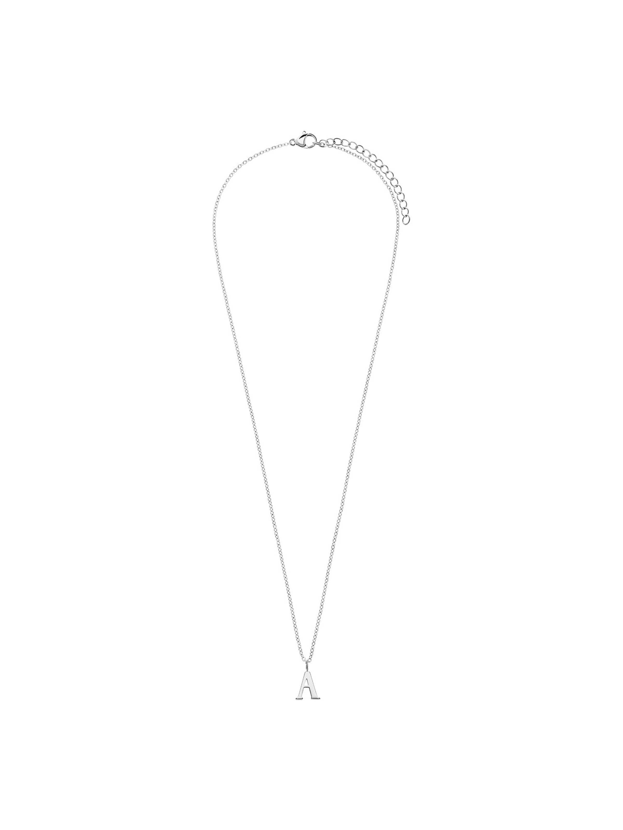 Lucardi Necklace 'Basic' in Silver: front