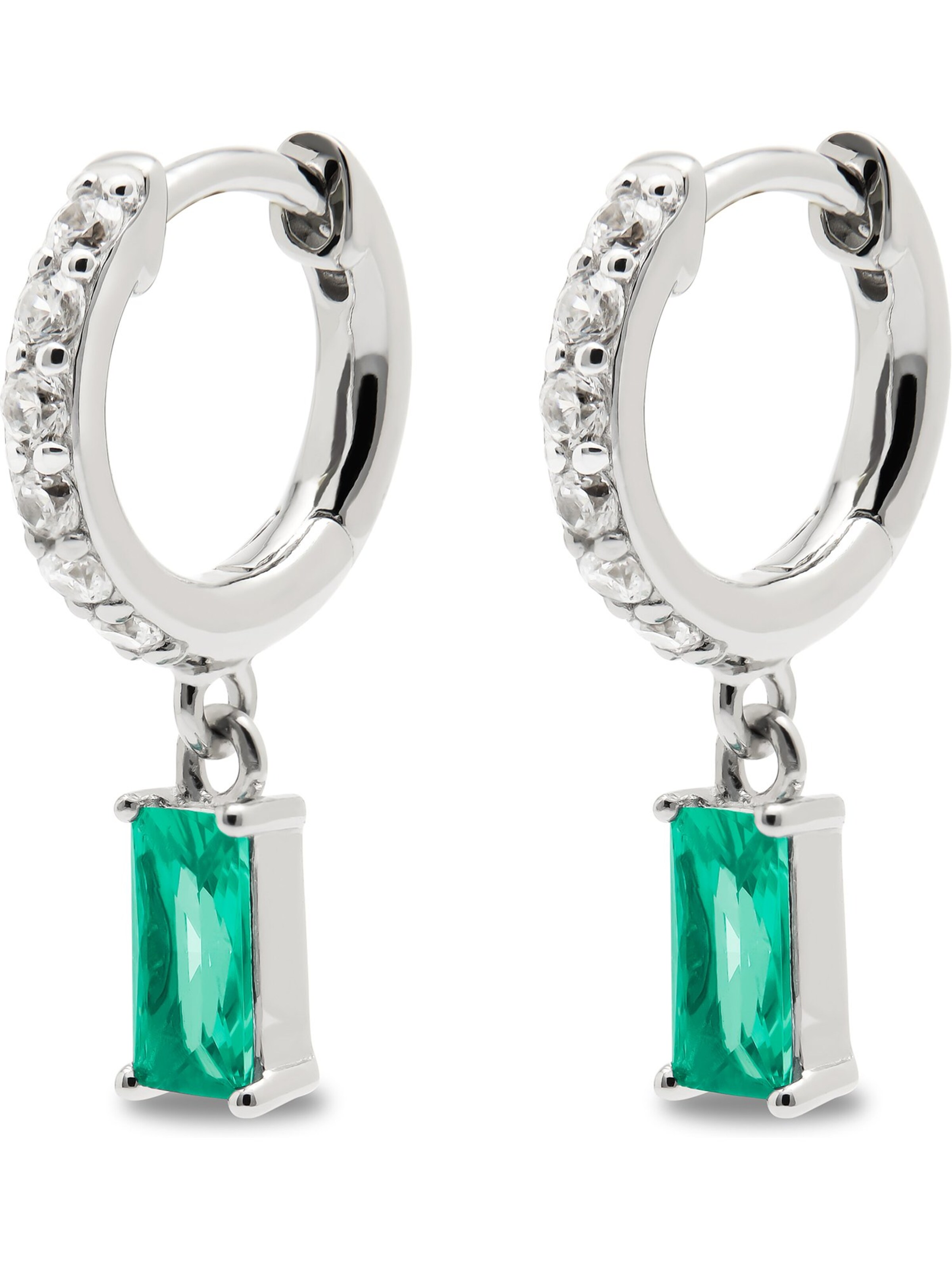CHRIST Earrings in One size in Turquoise / Silver, Item view