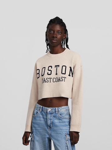 Bershka Pullover i beige: forside