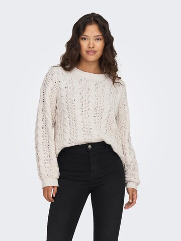 JDY Pullover 'Josia' in Weiß: Vorderseite