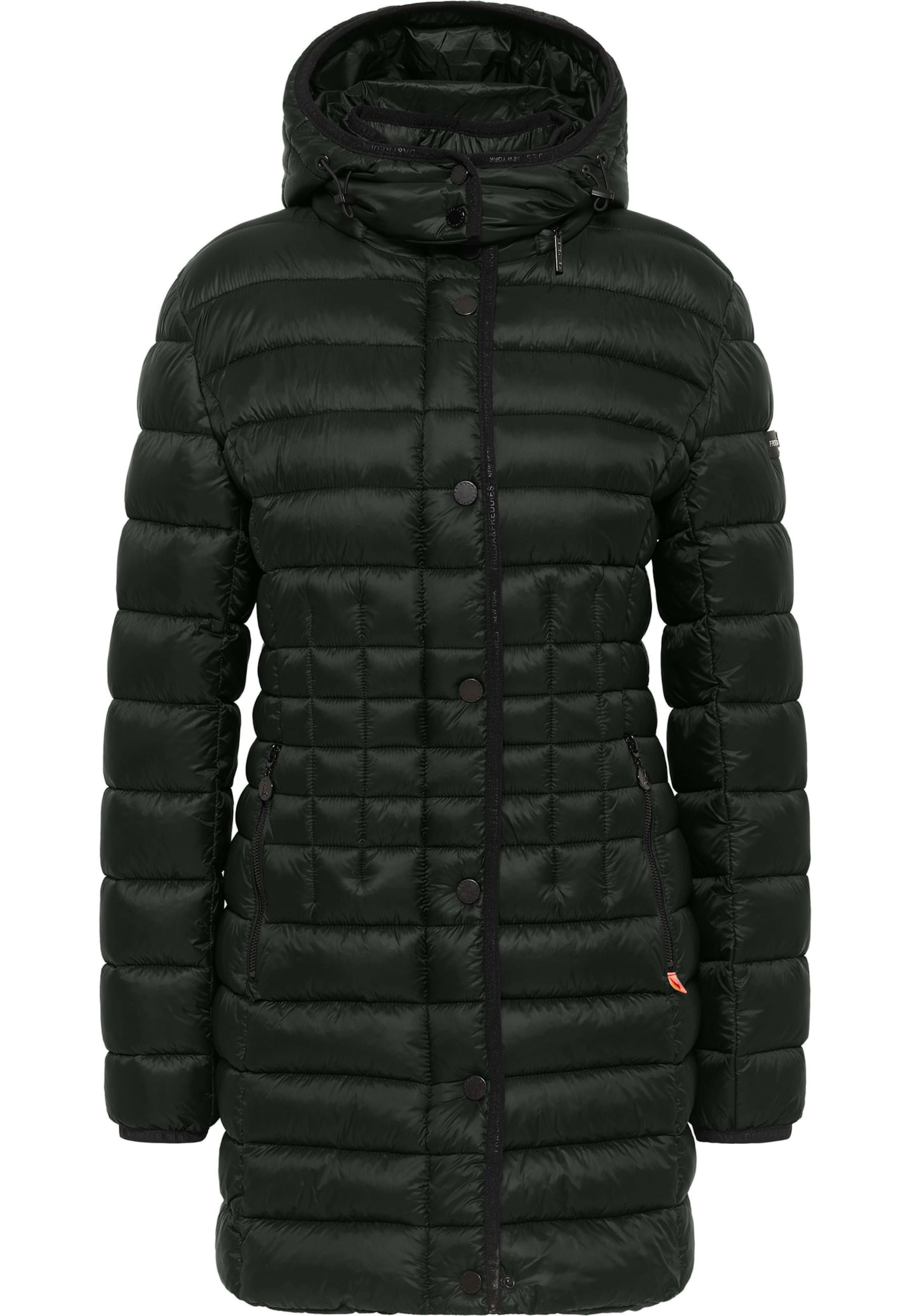 Frieda & Freddies Between-Seasons Coat in Black: front