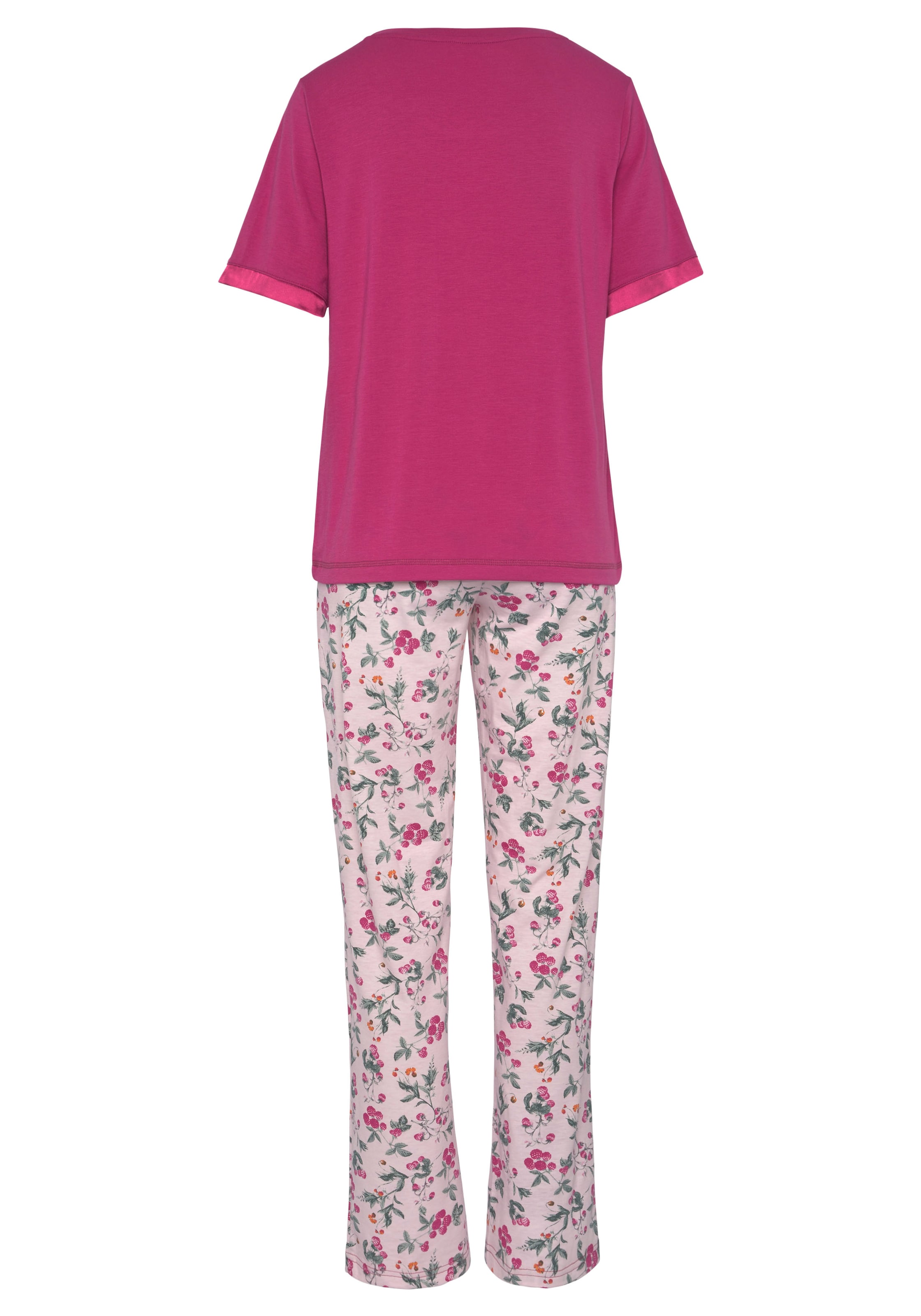 LASCANA Pyjama 'Summer' värissä vaaleanpunainen: takapuoli