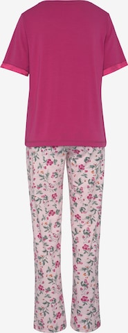 Pyjama 'Summer' LASCANA en rose : derrière