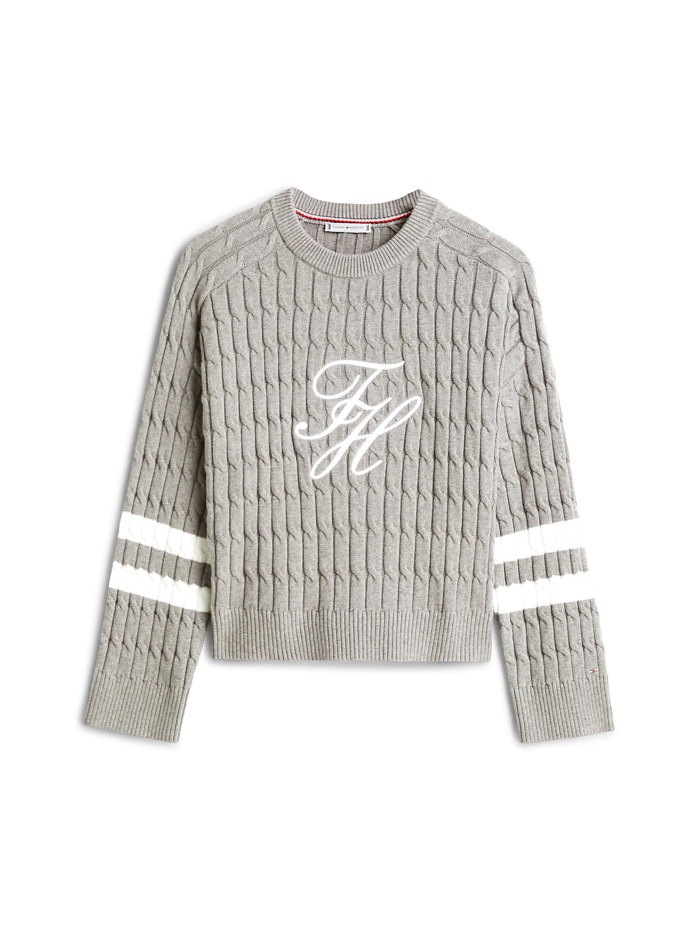 TOMMY HILFIGER Pullover in Grau: Vorderseite
