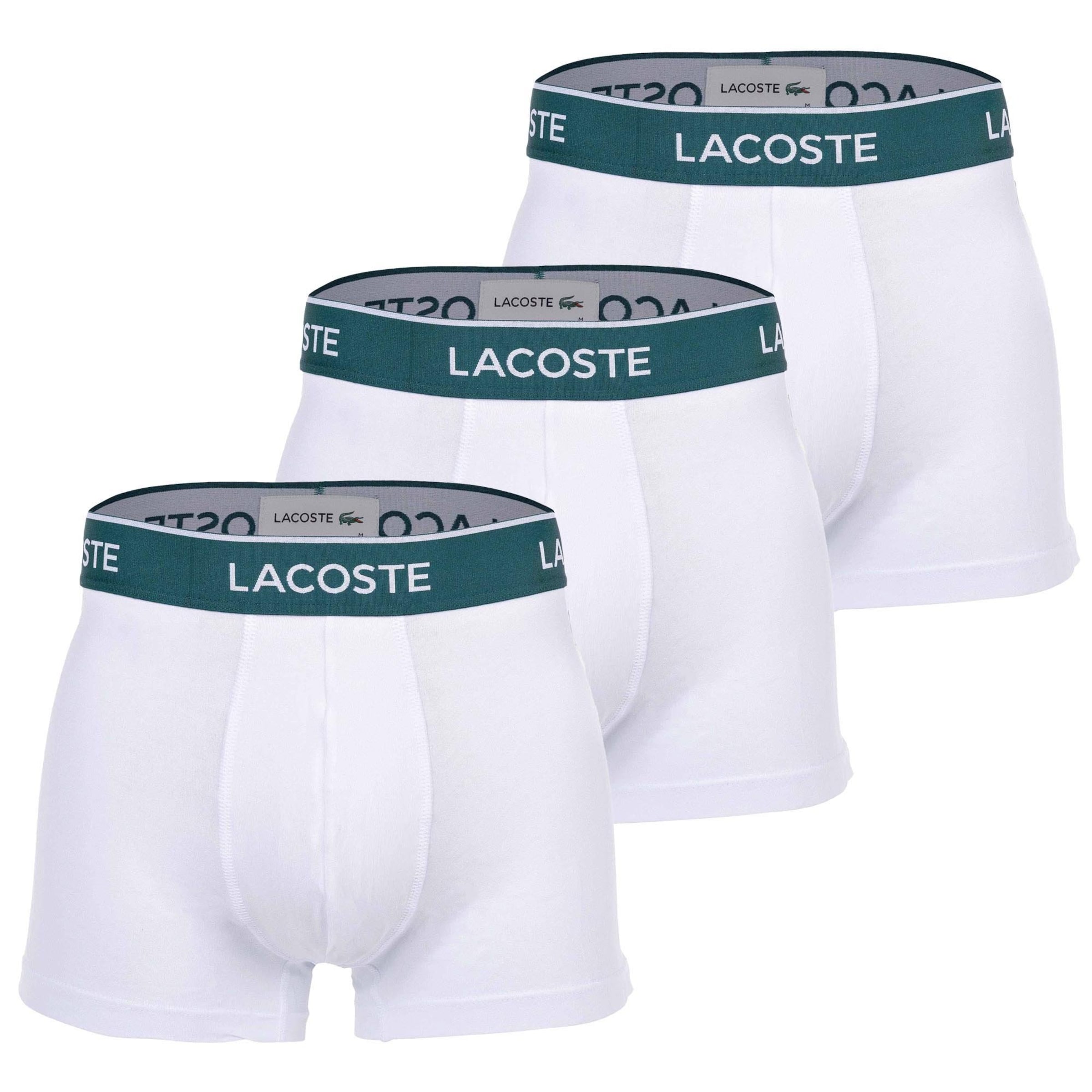 LACOSTE - Calzoncillo boxer en blanco: frente