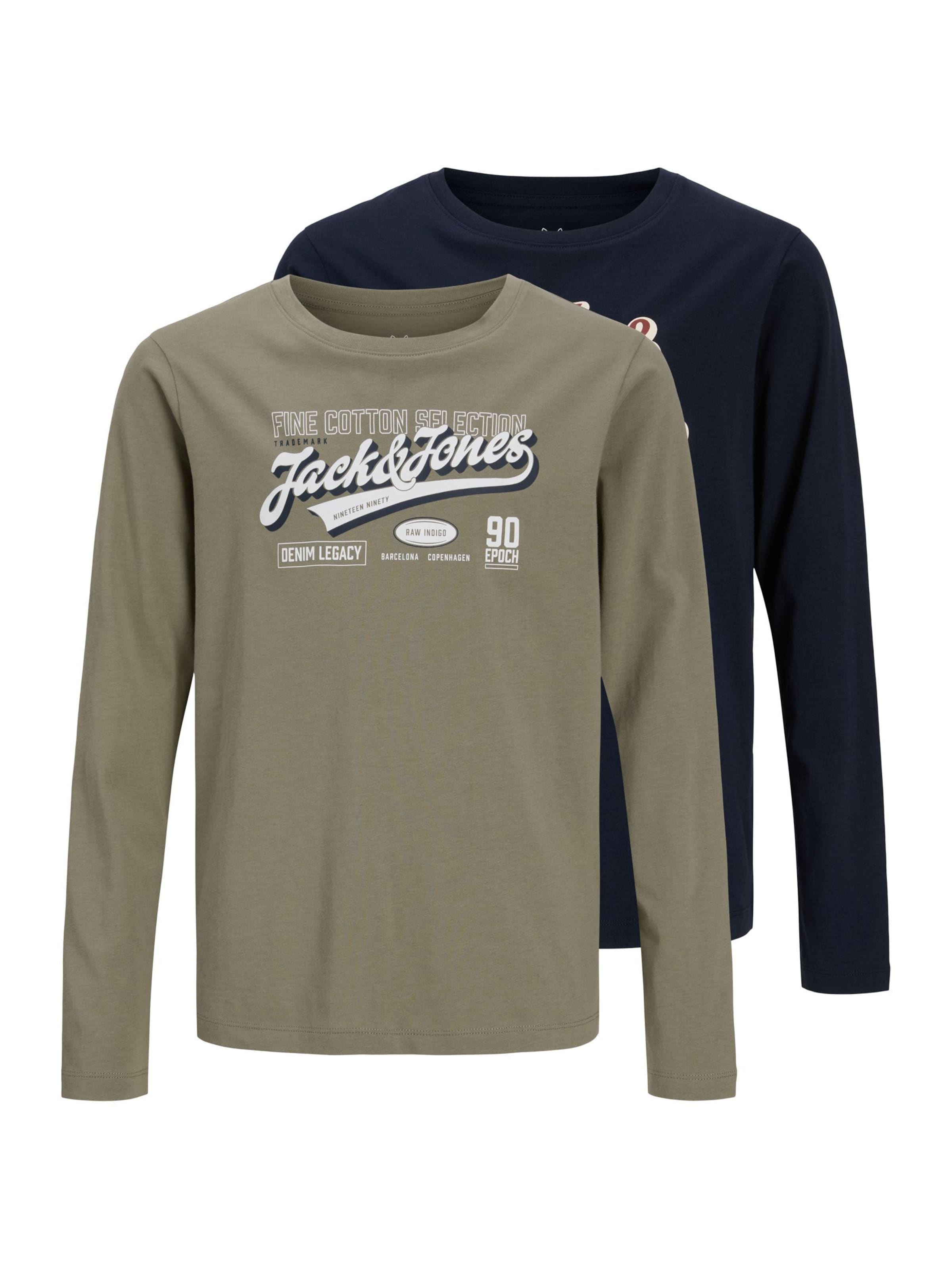 T-Shirt Jack & Jones Junior en vert : devant