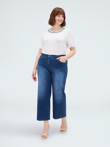 Fiorella Rubino Tapered Jeans in Blauw: voorkant