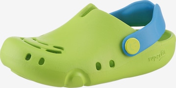 SUPERFIT Beach & Pool Shoes in Green: front