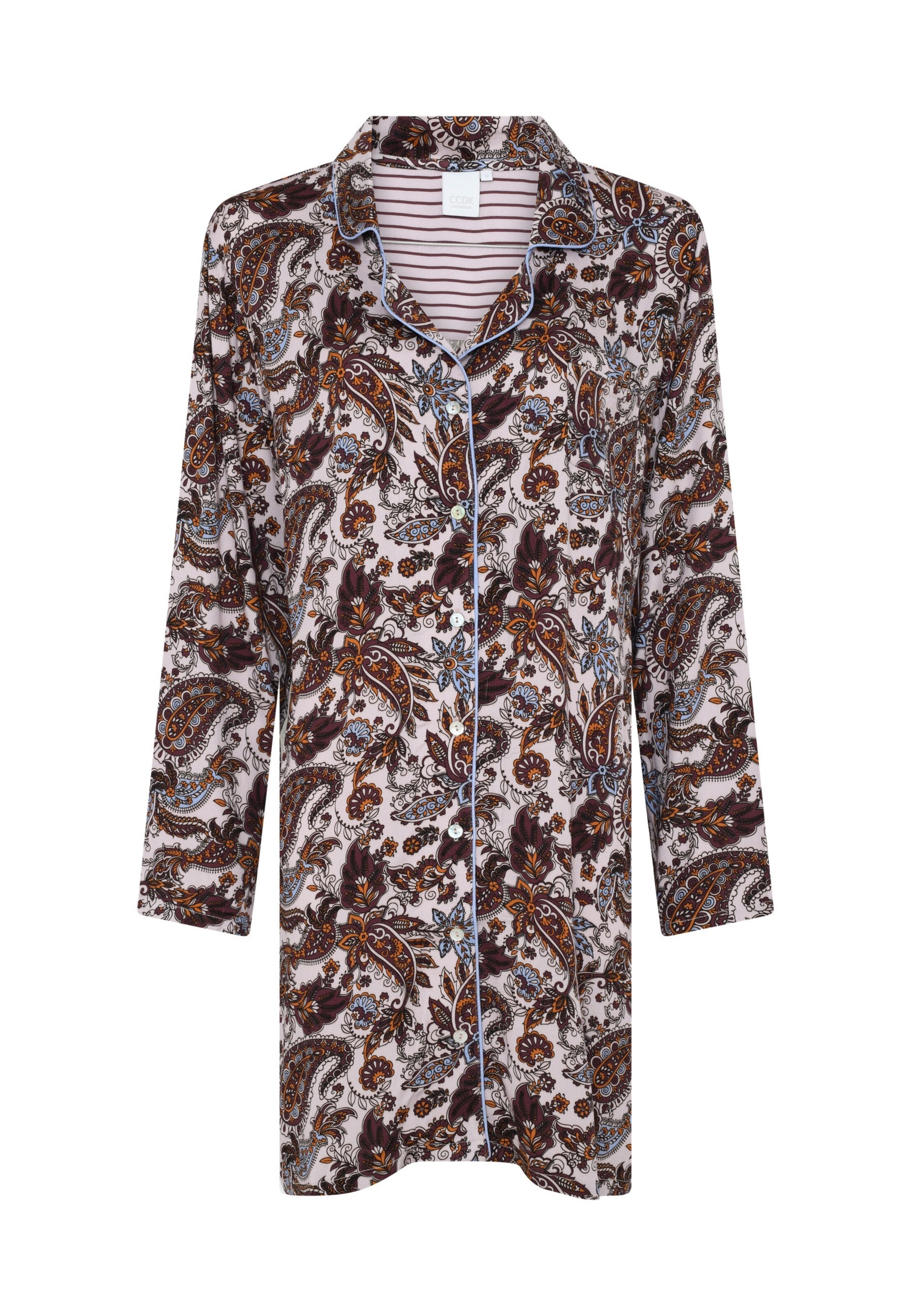 Camicia da notte 'Josephine' di CC DK in marrone: frontale