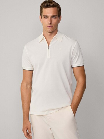 Hackett London Poloshirt in Weiß: Vorderseite