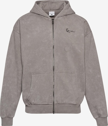 Veste de survêtement Karl Kani en gris : devant