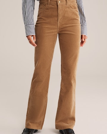 WE Fashion Regular Hose in Braun: Vorderseite