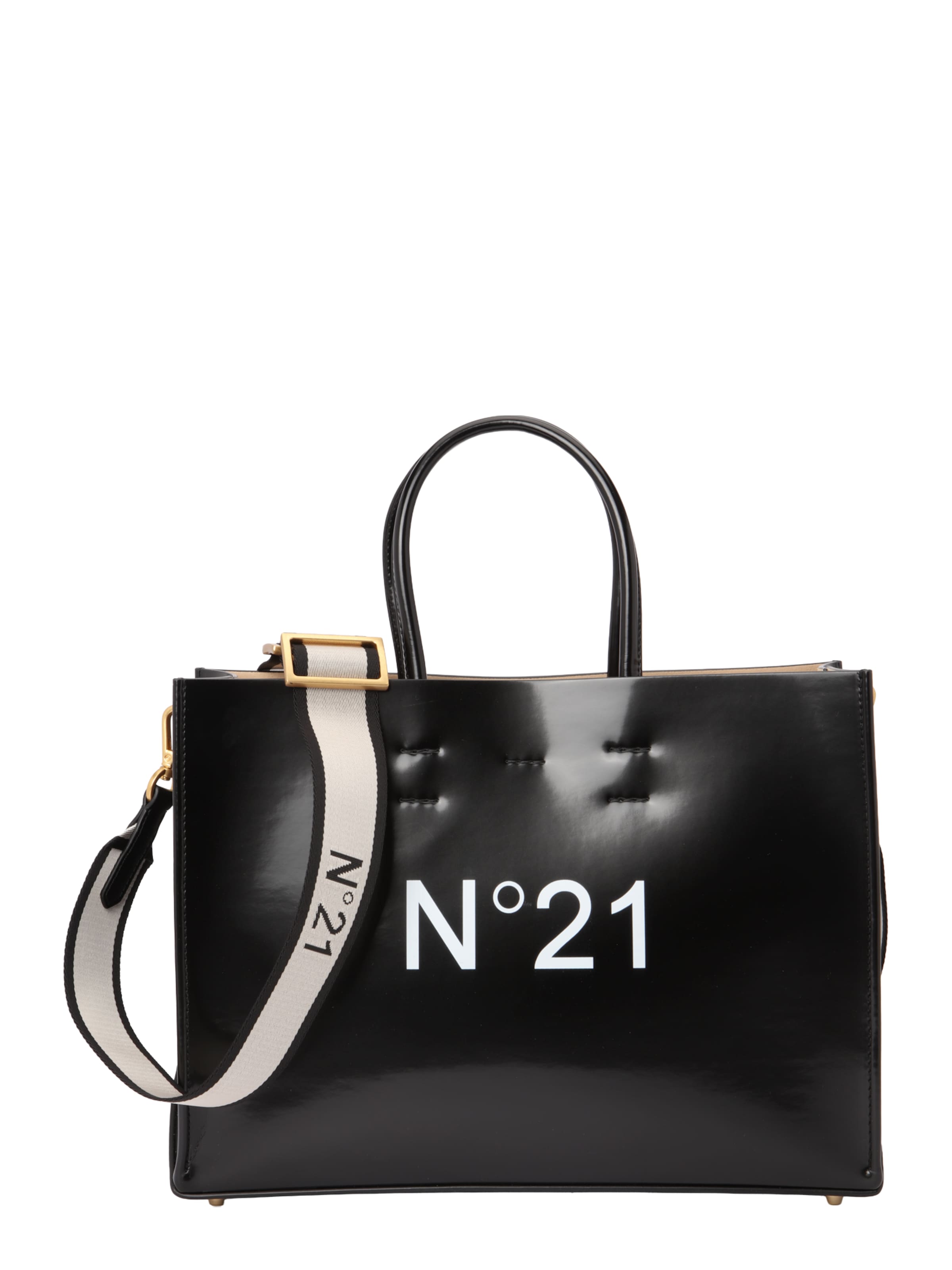 N°21 Shopper in Schwarz: Vorderseite