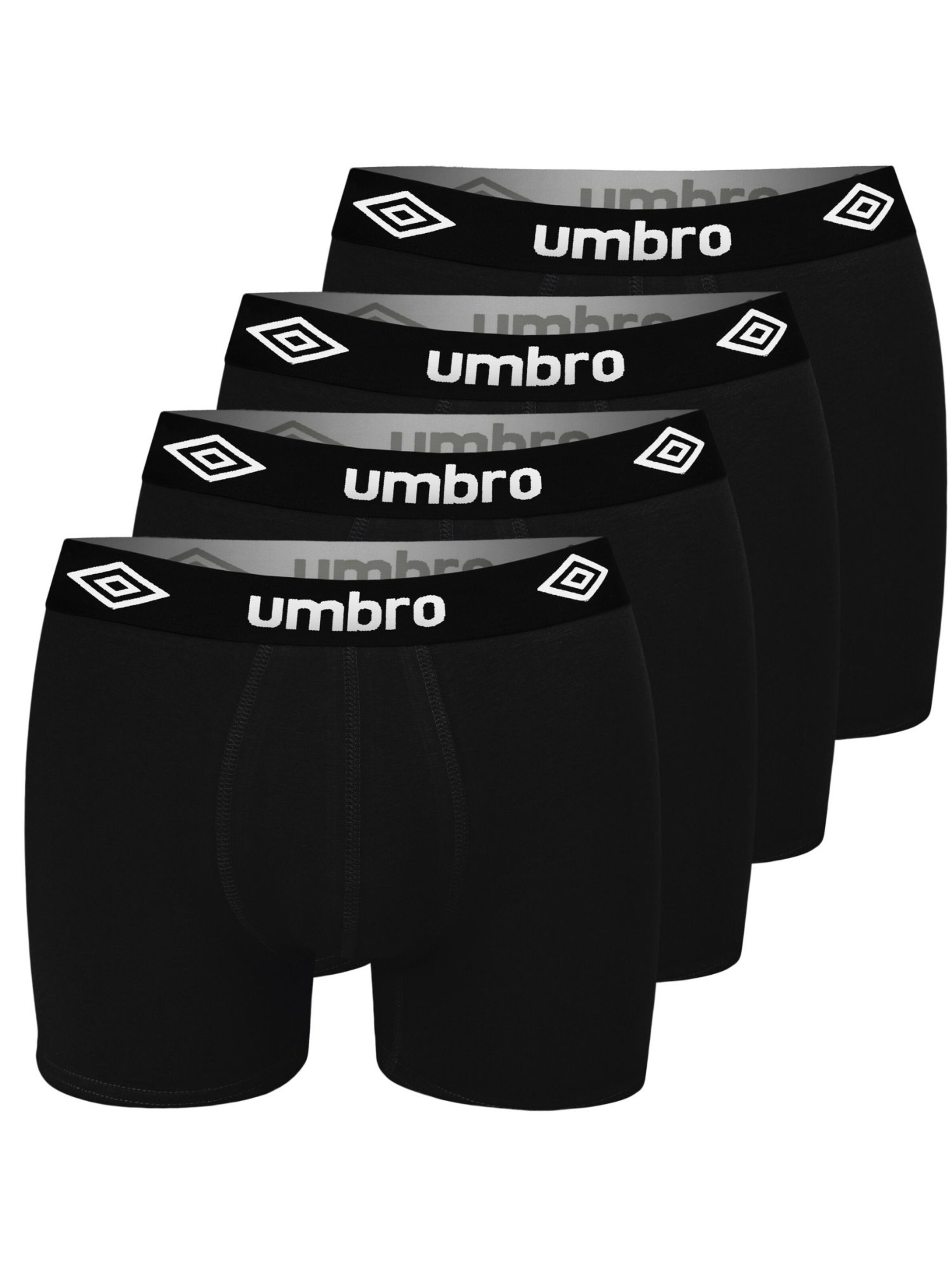 UMBRO Boksershorts i sort: forside