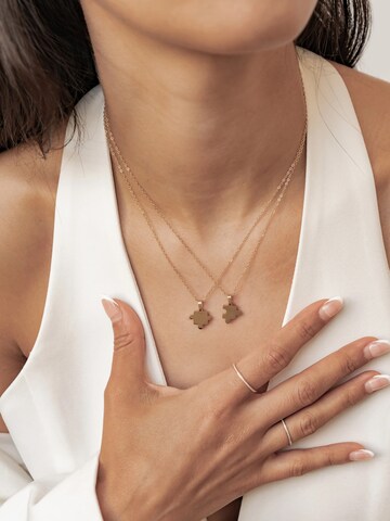 Collana 'Twin Puzzle' di Hey Happiness in oro