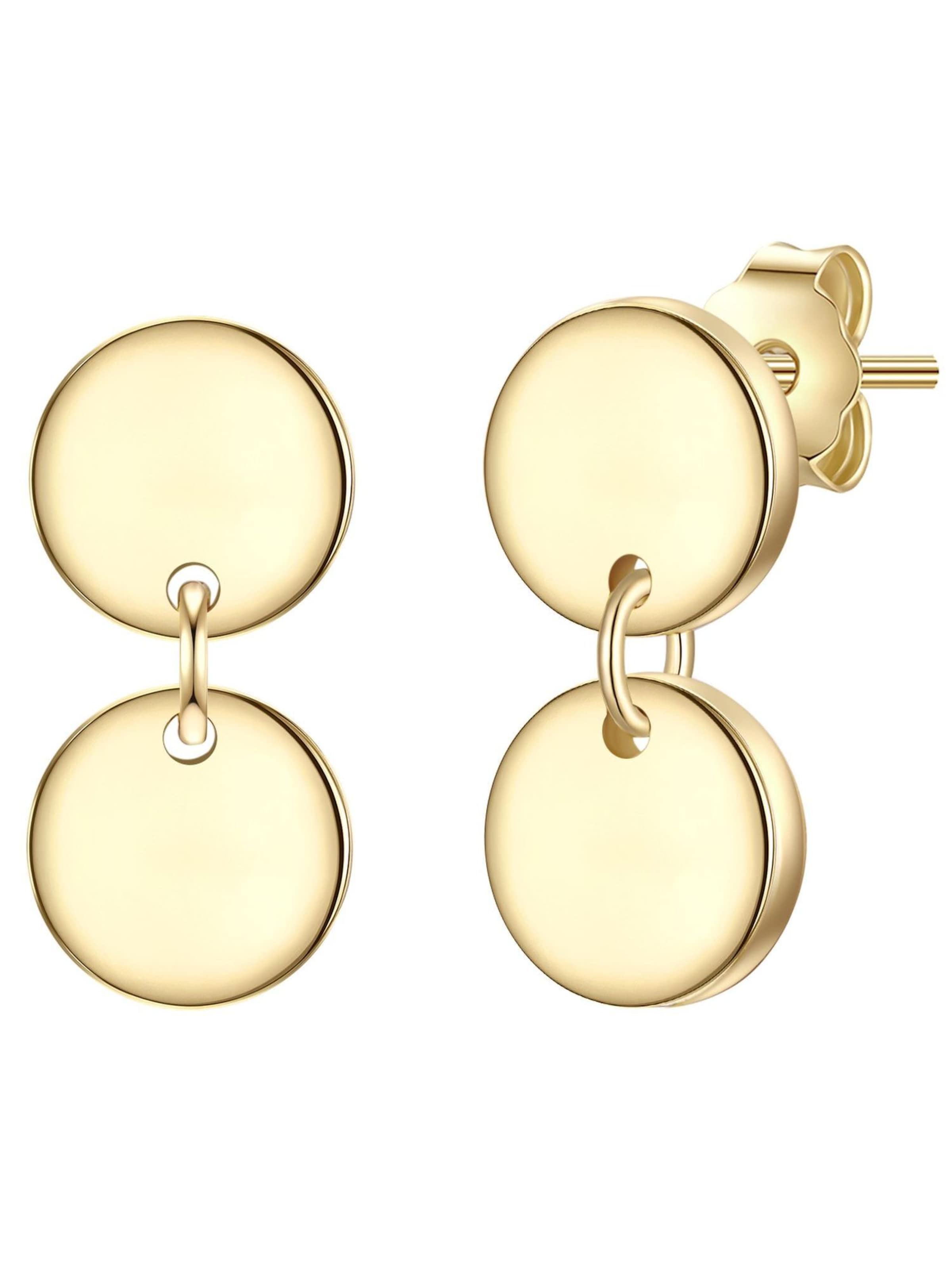 Glanzstücke München - Pendientes en oro: frente