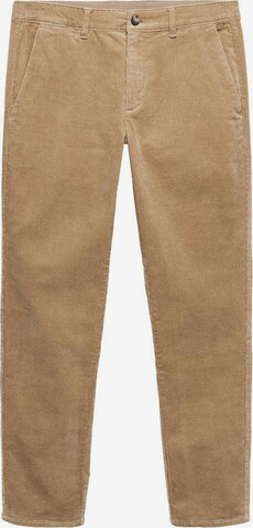 MANGO MAN Pants 'Berdam' in Beige: front