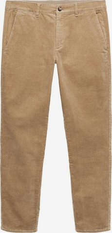 MANGO MAN Regular Pants 'Berdam' in Beige: front