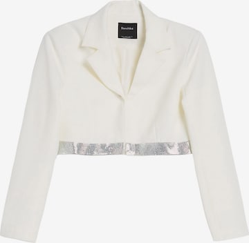 Blazer Bershka en blanc : devant