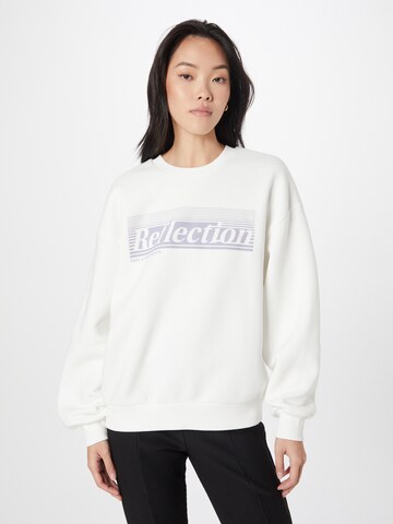 Gina Tricot Sweatshirt 'Riley' in Weiß: Vorderseite