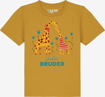 Maglietta di watabout.kids in giallo: frontale