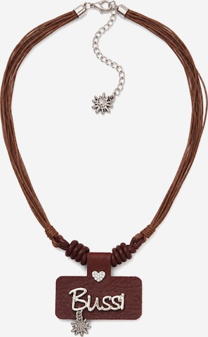 Allgäu Rebell Necklace 'Bussi' in Brown: front