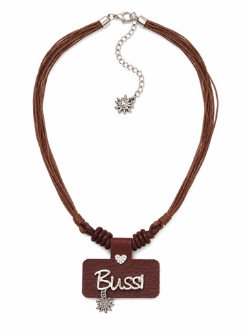 Allgäu Rebell Necklace 'Bussi' in Brown: front