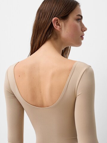 Body a maglietta di Bershka in beige