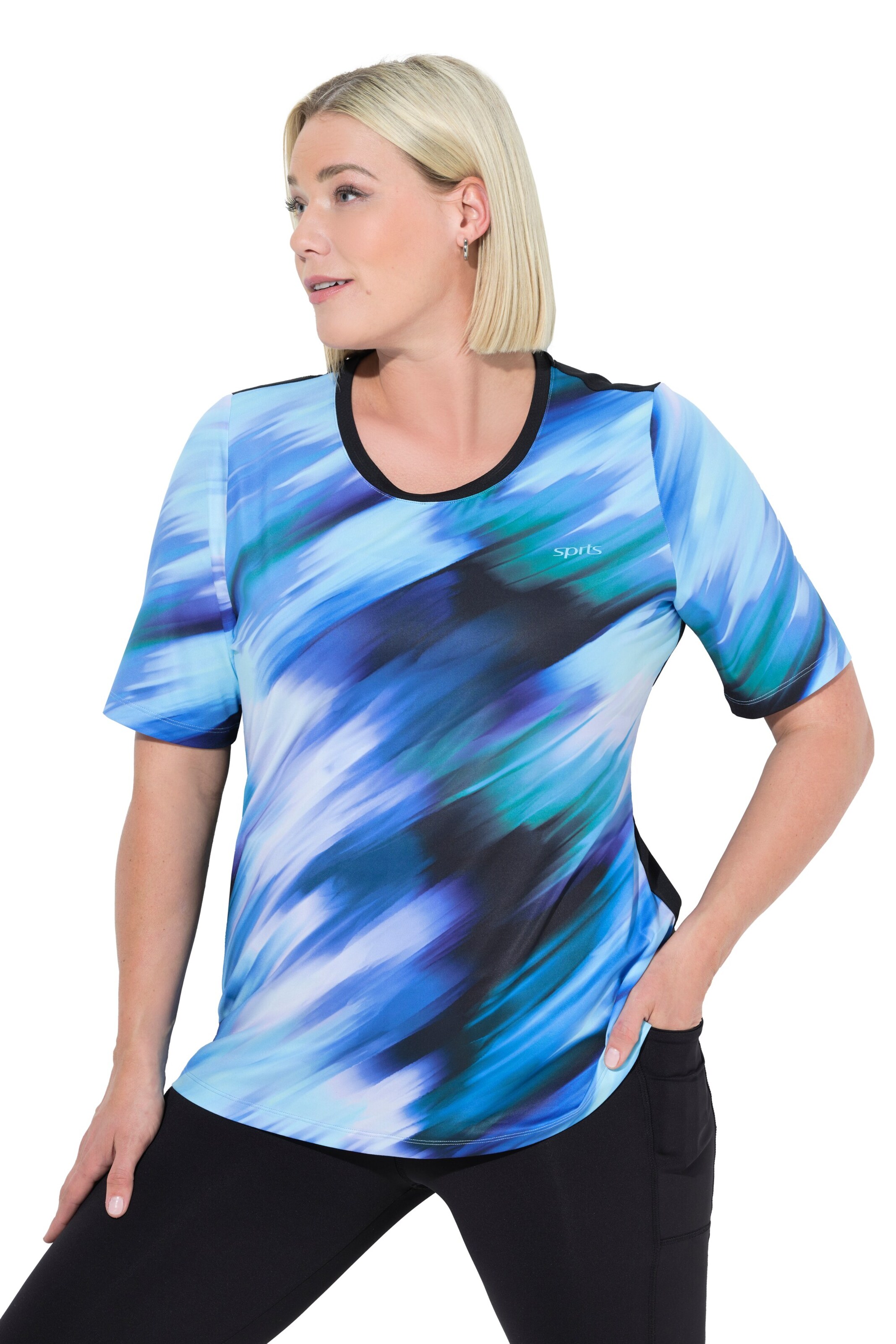 Ulla Popken Shirt in Blauw: voorkant