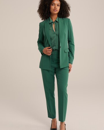 WE Fashion Slimfit Broek in Groen