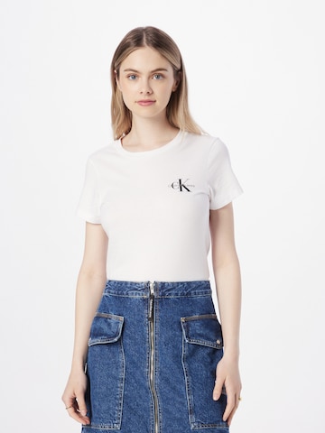 Calvin Klein Jeans Μπλουζάκι σε κίτρινο: μπροστά