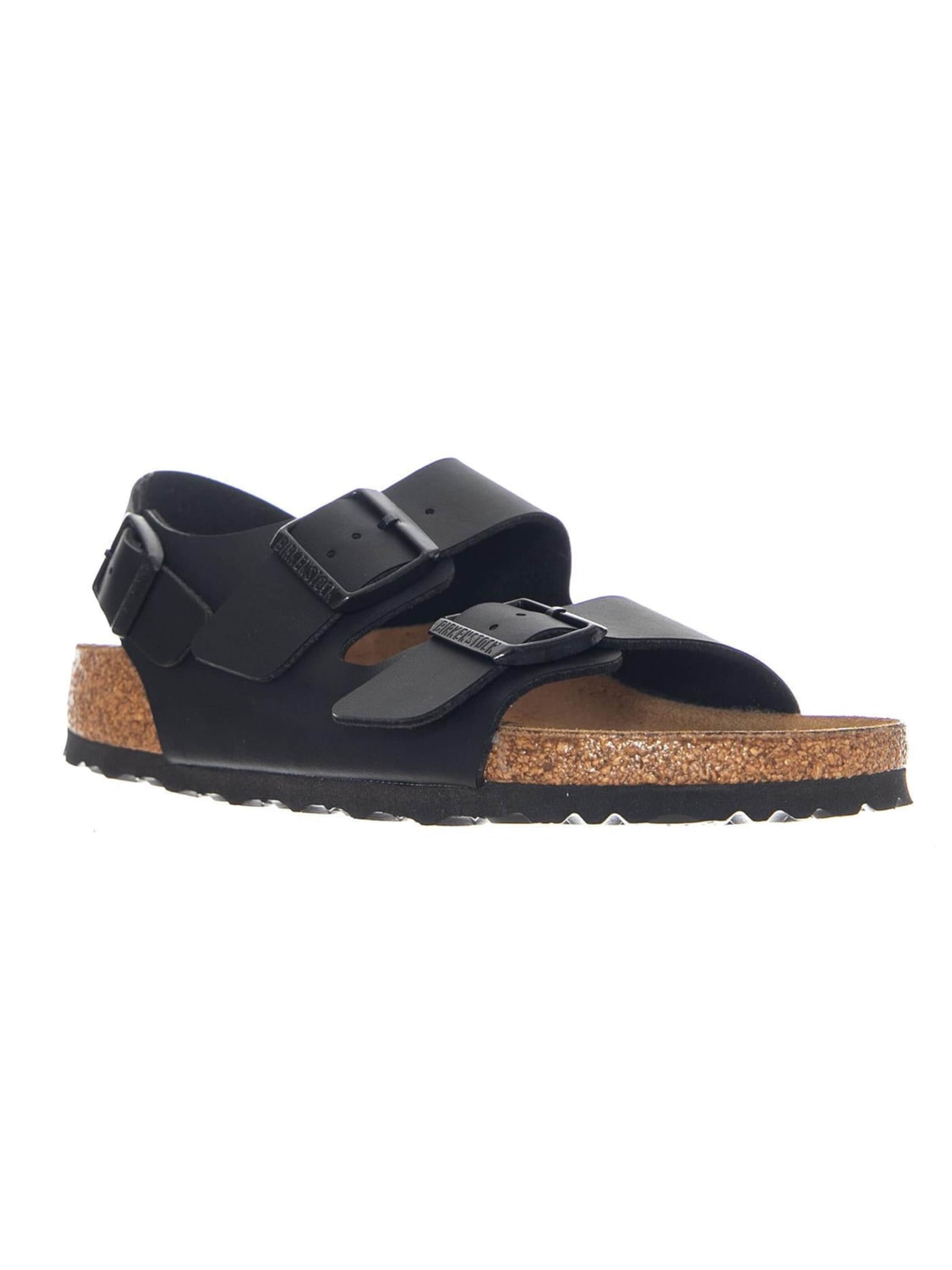 BIRKENSTOCK Sandaler 'Milano' i 38 i sort, Produktvisning