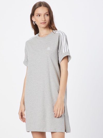 Rochie ADIDAS ORIGINALS pe gri / alb, Vizualizare model