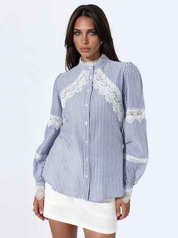 MSN Collection Blouse in Blue: front
