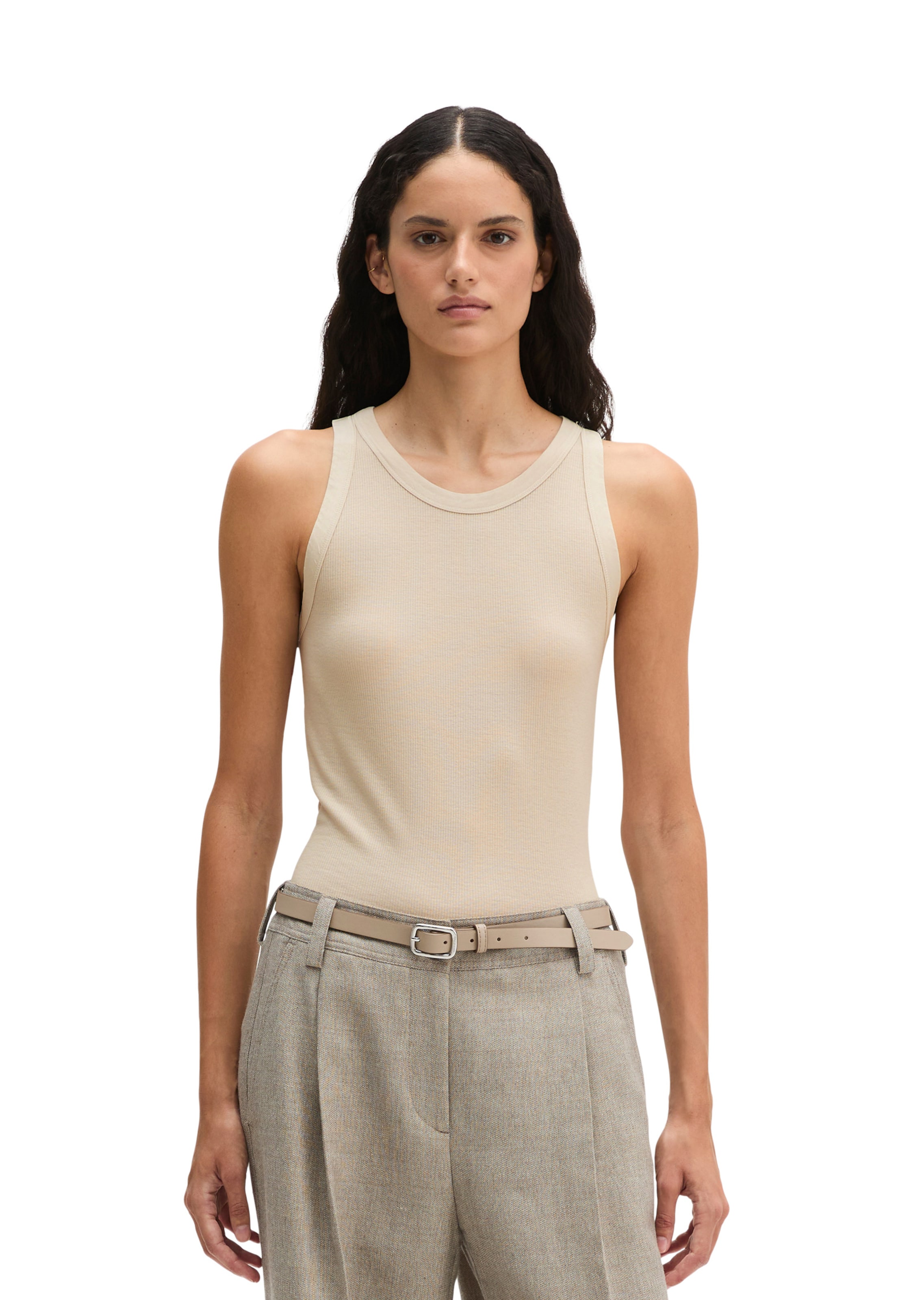 Marc O'Polo Top in Beige: voorkant