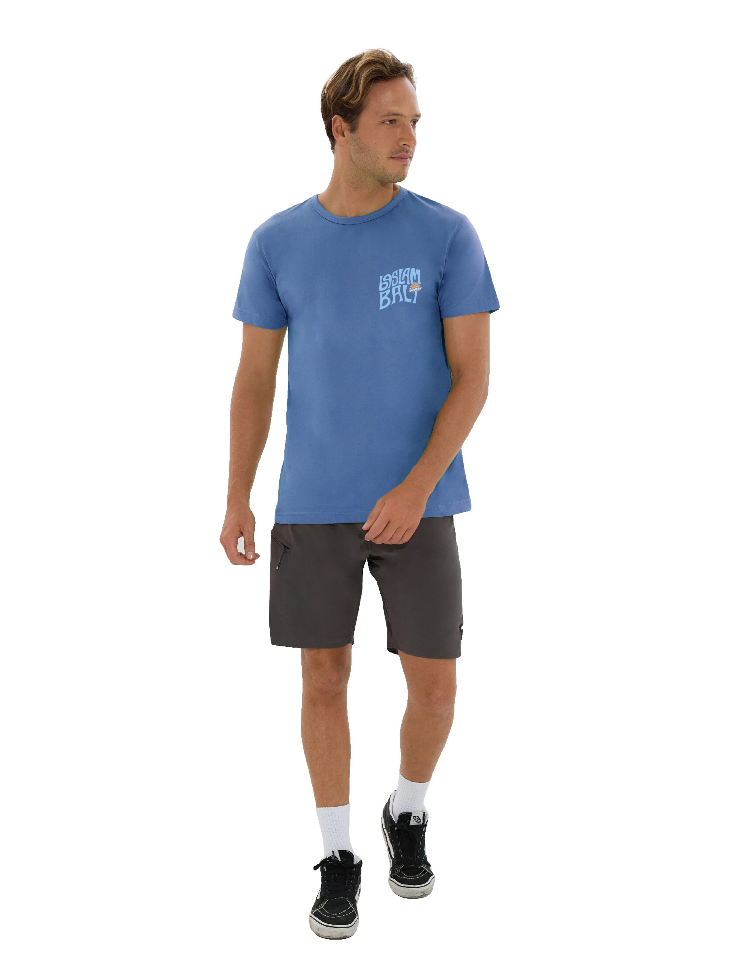 69Slam - Camiseta en azul: frente