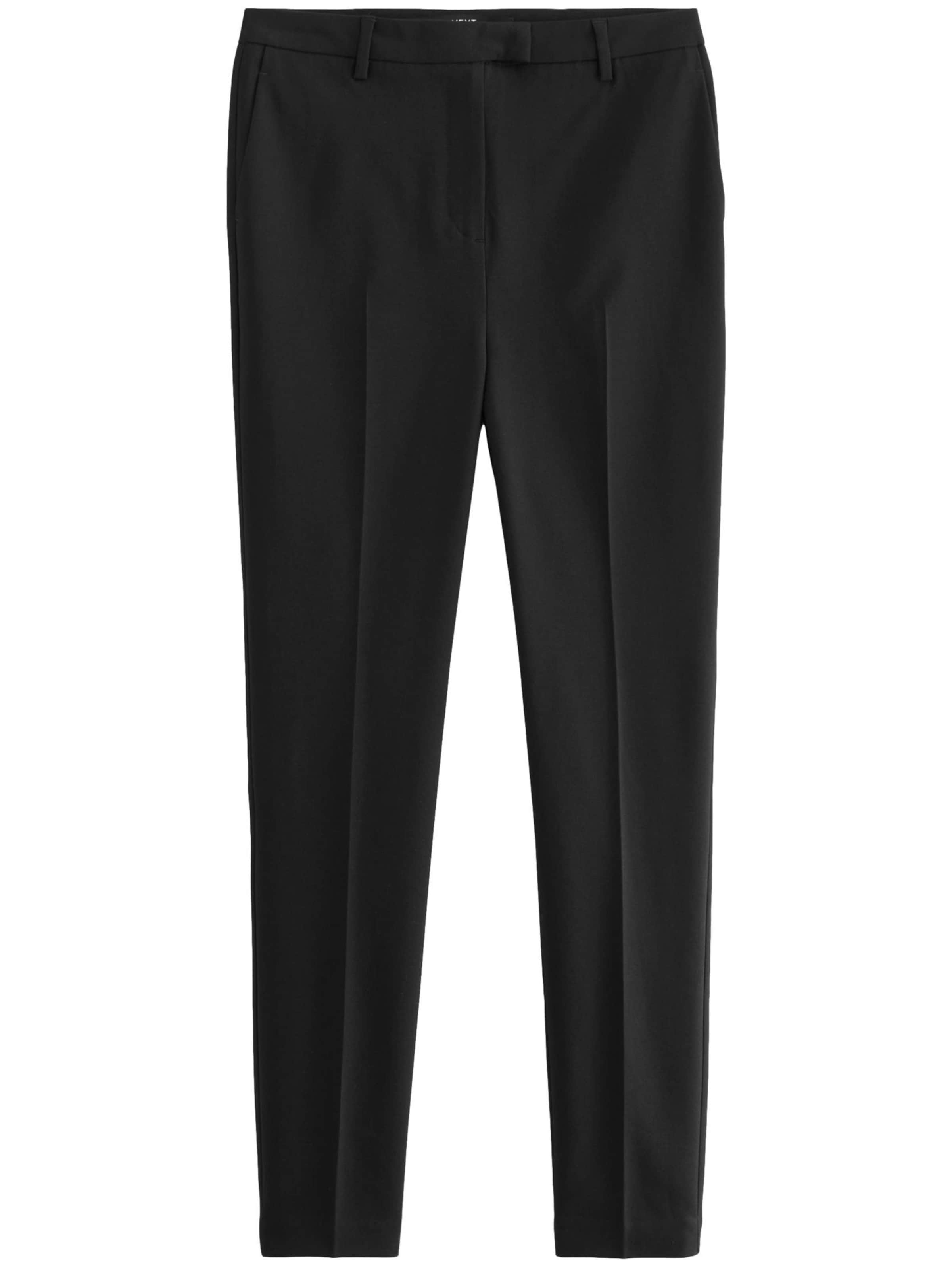 Next Regularen Hlače na rob | črna barva: sprednja stran