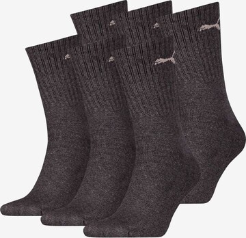 PUMA Athletic Socks in Grey: front