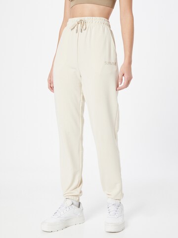 Effilé Pantalon de sport 'Frei' ONLY PLAY en beige : devant