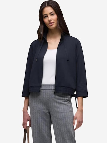 Giacca di felpa 'LTD QR zipper jacket w 324627' di STREET ONE in blu