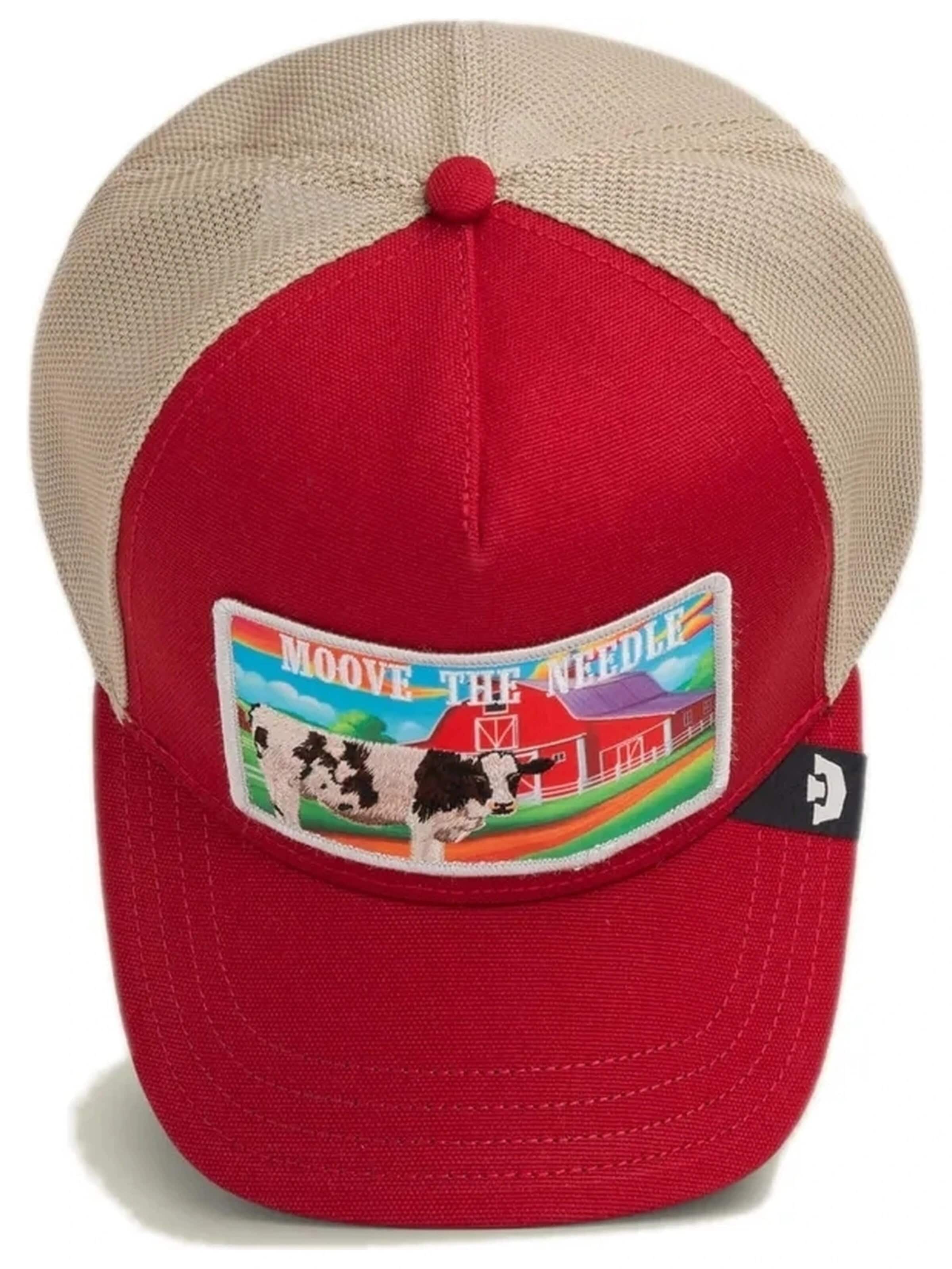 GOORIN Bros. - Gorra 'Gorra goorin roja vaca greener grass moove the needle trucker cap' en rojo