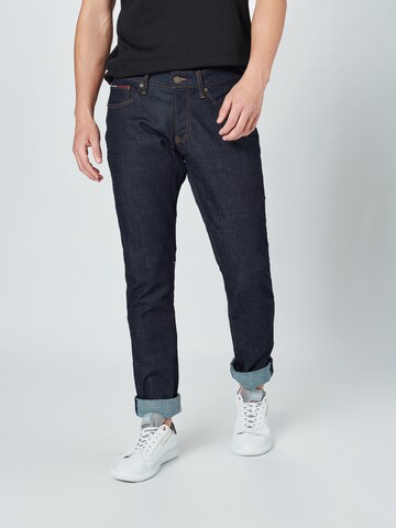 Coupe slim Jean 'Scanton' Tommy Jeans en bleu : devant