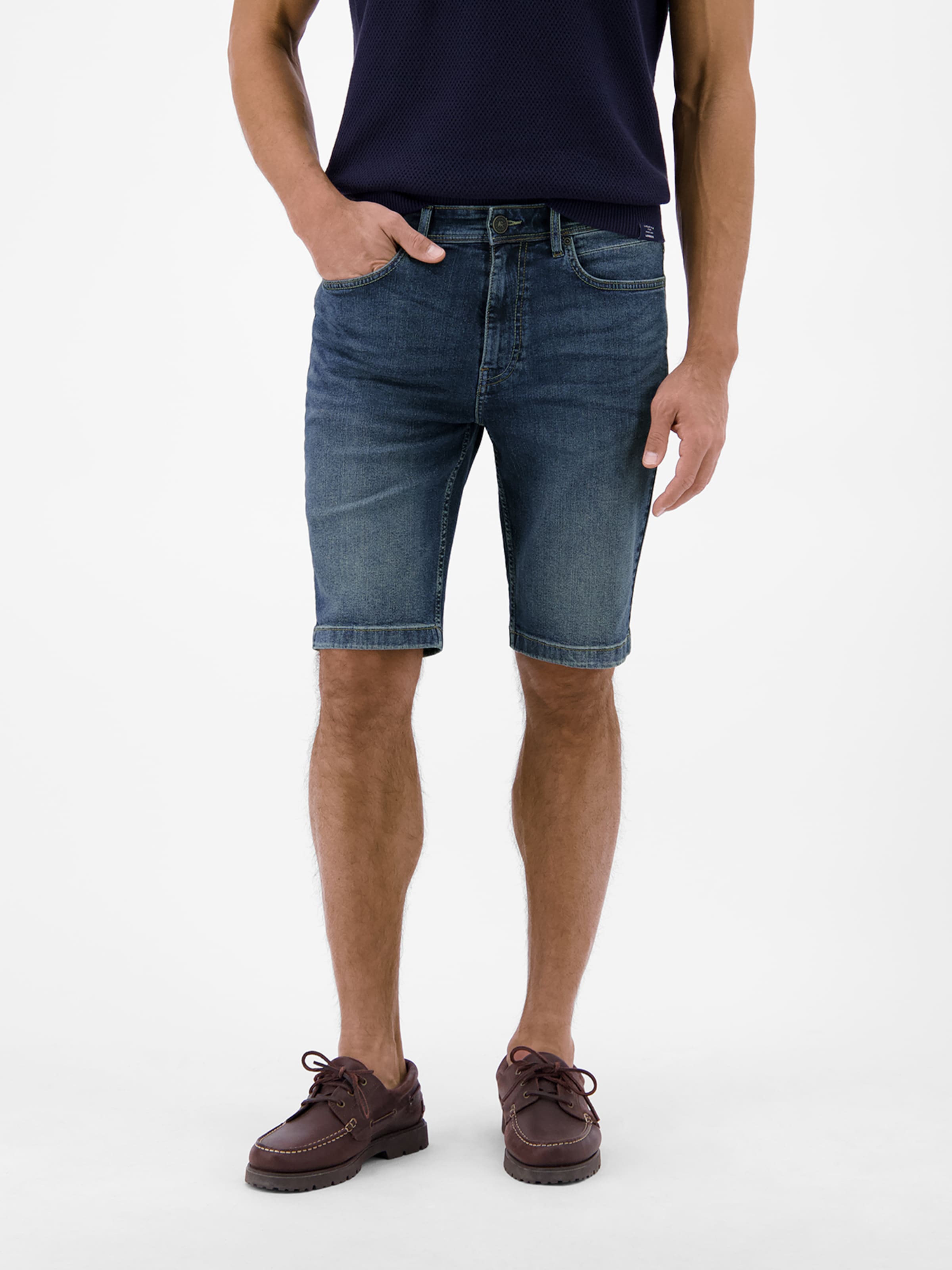 LERROS Regular Chino trousers in Blue: front