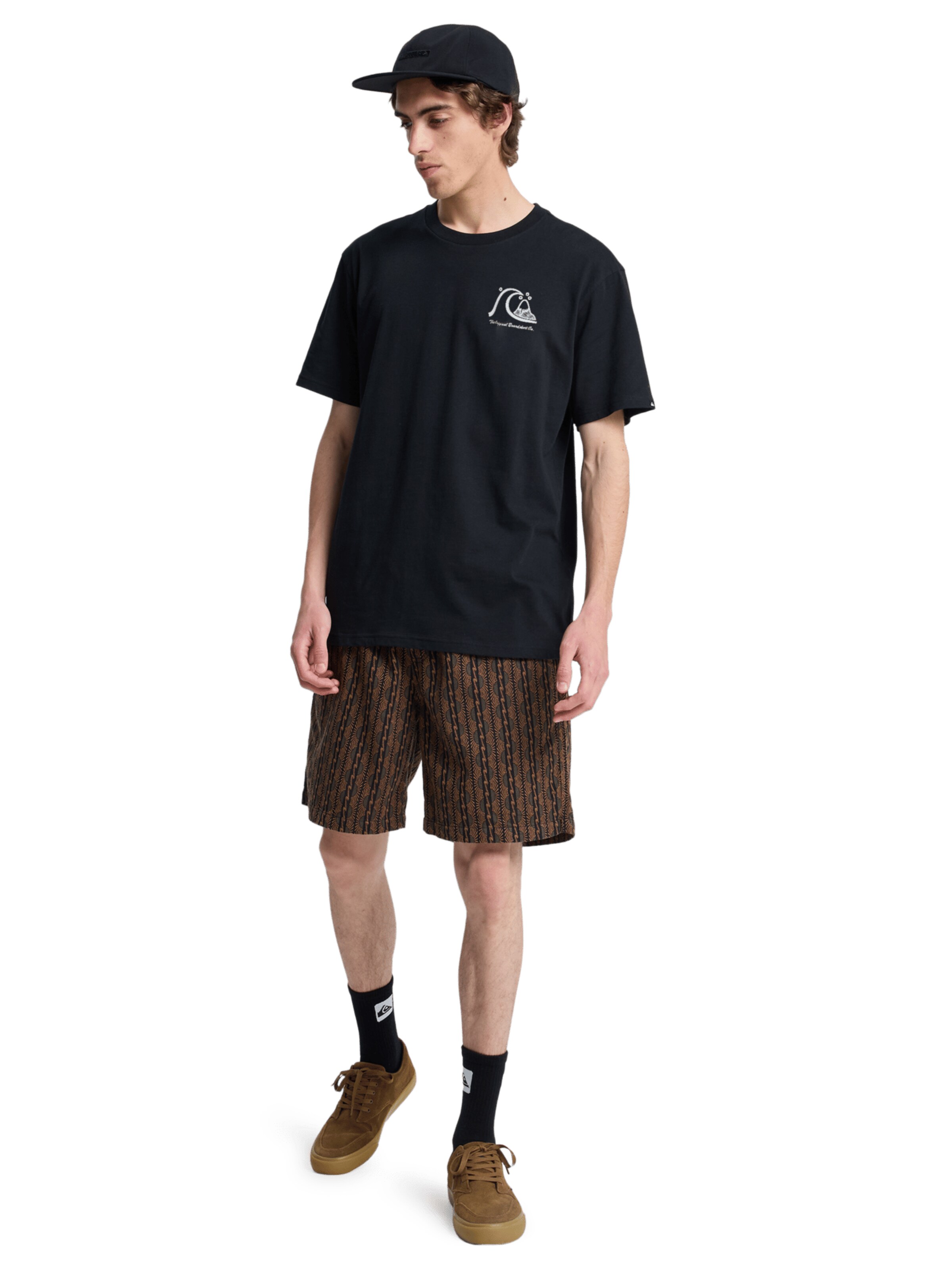 QUIKSILVER T-Shirt ' Evo Original ' in Schwarz